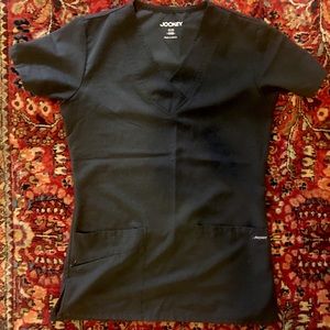 XXS black / jockey scrub top shirt